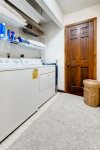 Private washer and dryer located on the lower level 